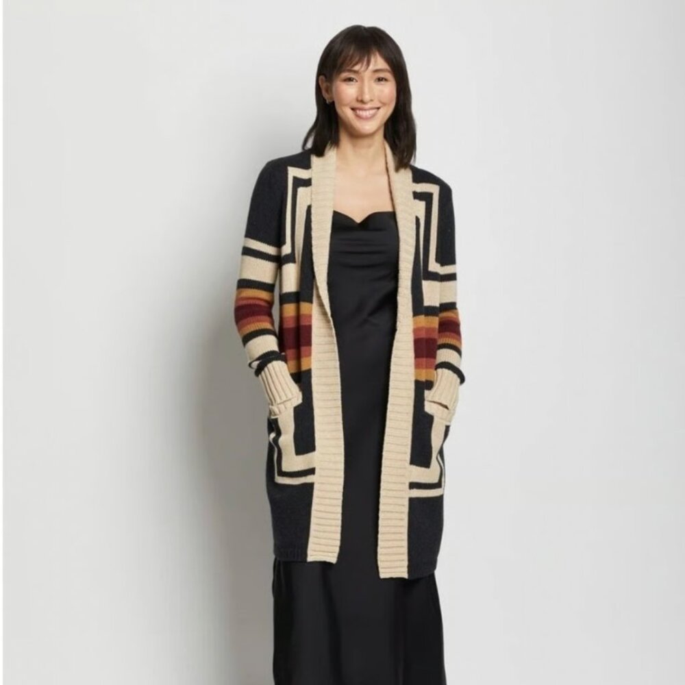 Pendleton Harding Long Open Cardigan
